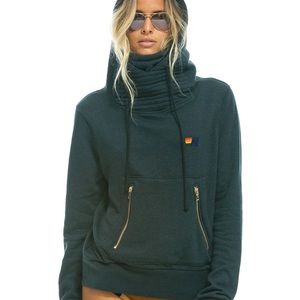 Aviator Nation - Ninja Pullover Hoodie (size M/Charcoal)
